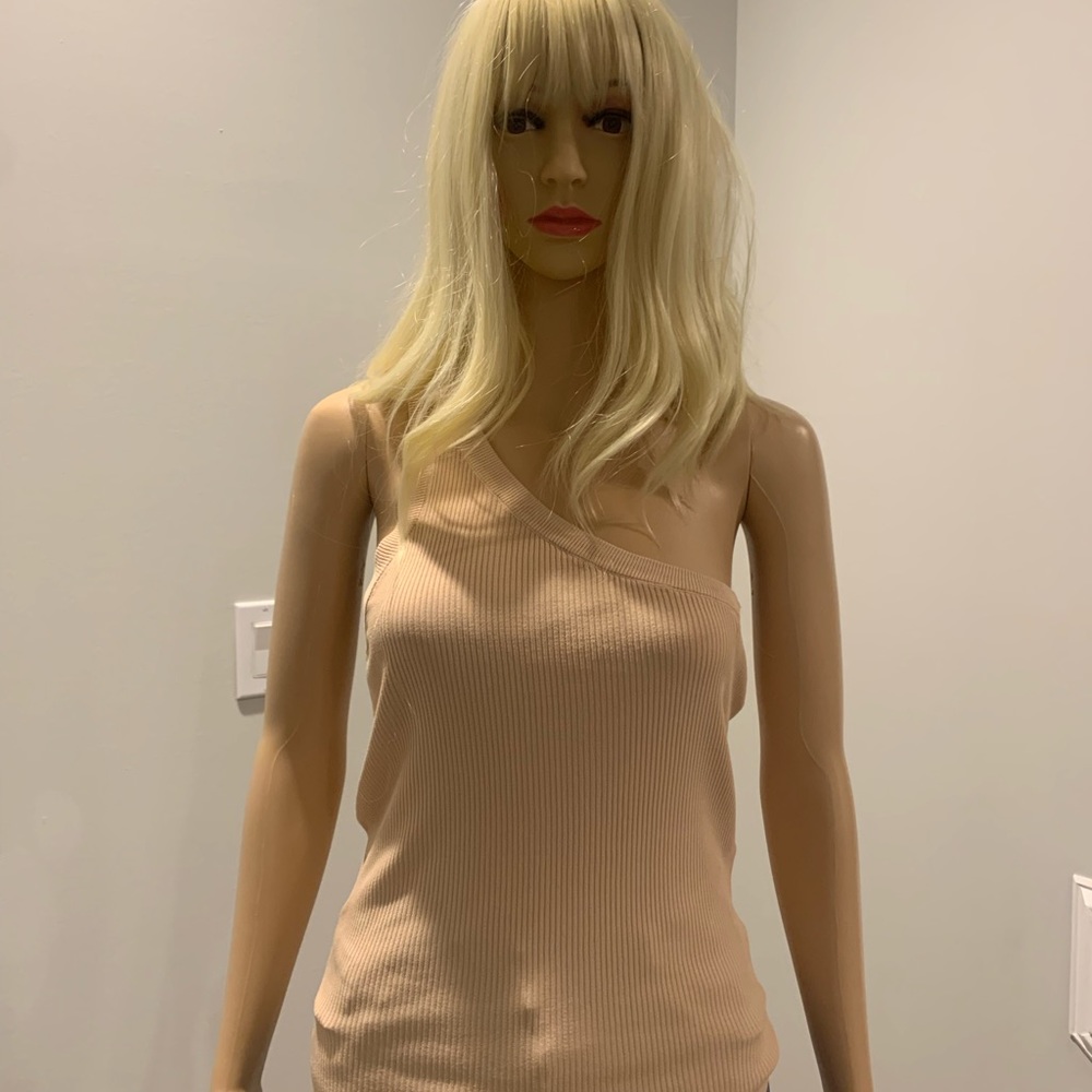 Zara asymmetric knit top light camel - Picture 4 of 4